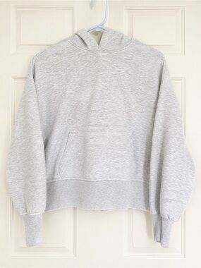 Heather Gray Pullover Hoodie - small